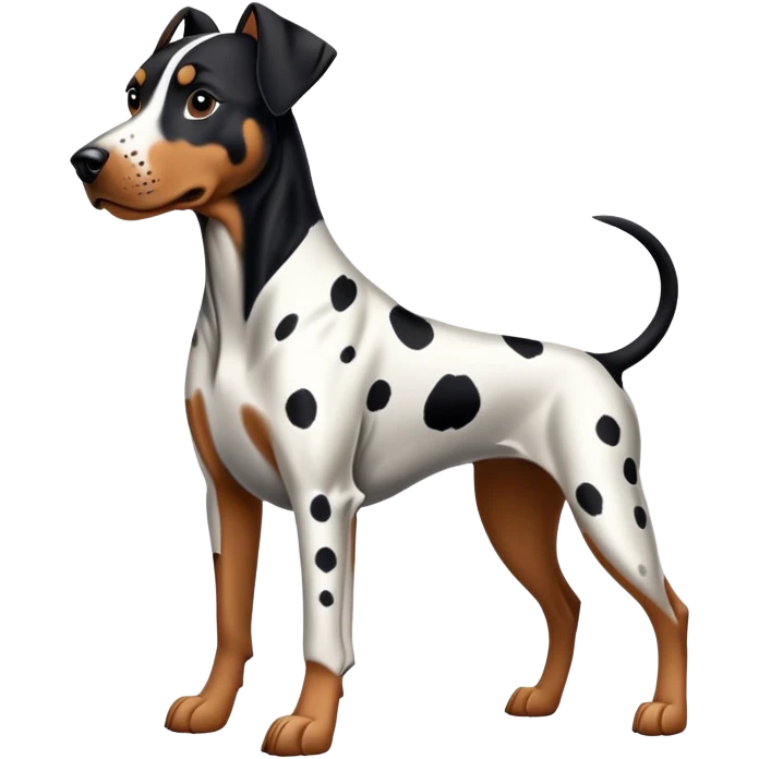 1 Dalmatian + 1 dobermann emoji