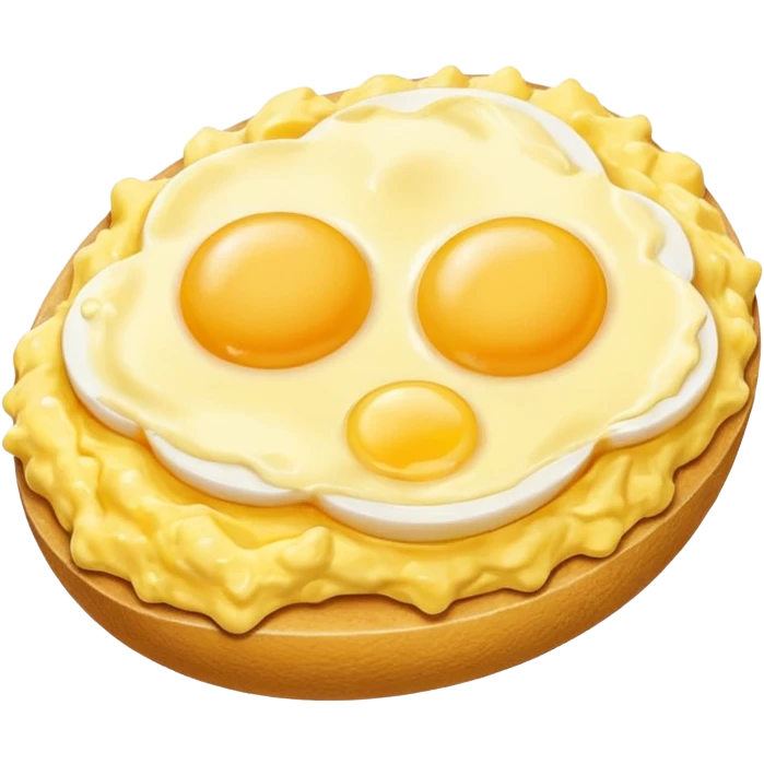 Scrambled egg NO egg on top emoji