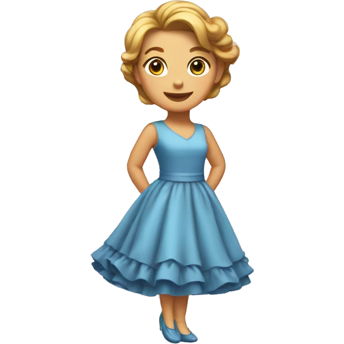 curtsy in dress emoji