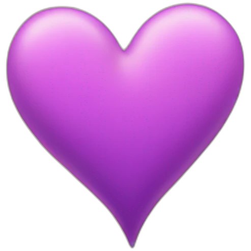 Heart on poulp emoji