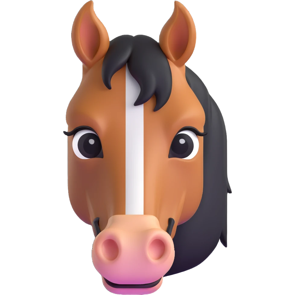 horse face emoji