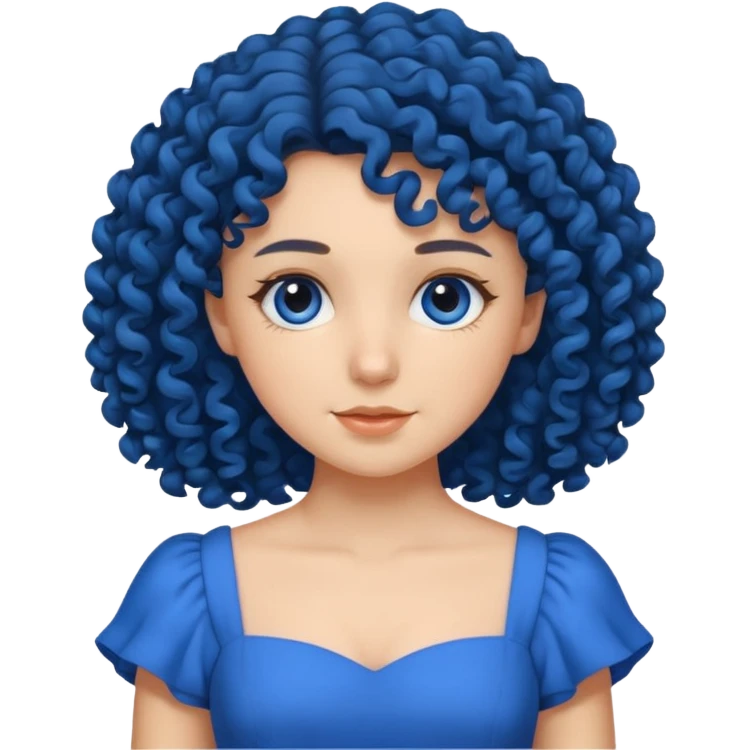 Kumral kıvırcık saçlı güzell kızz  emoji