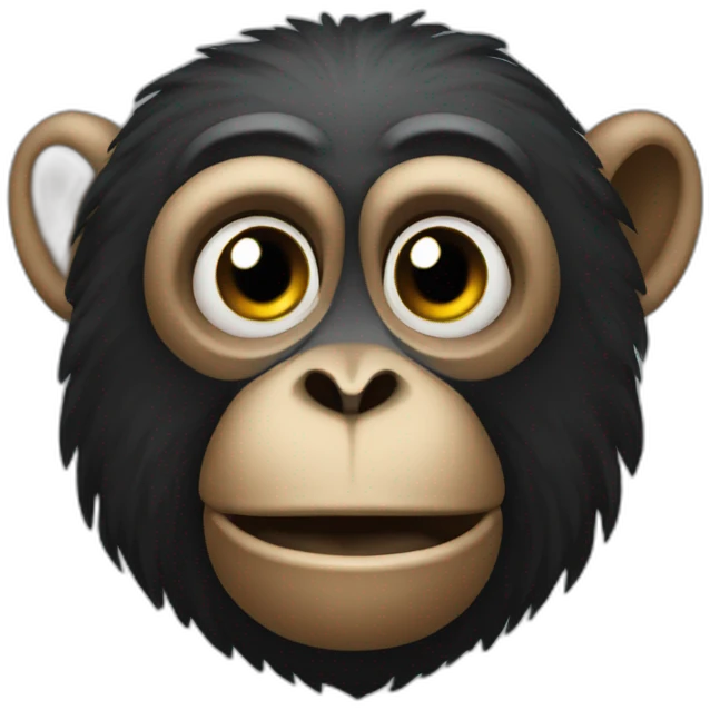 black monkey from bulgaria emoji