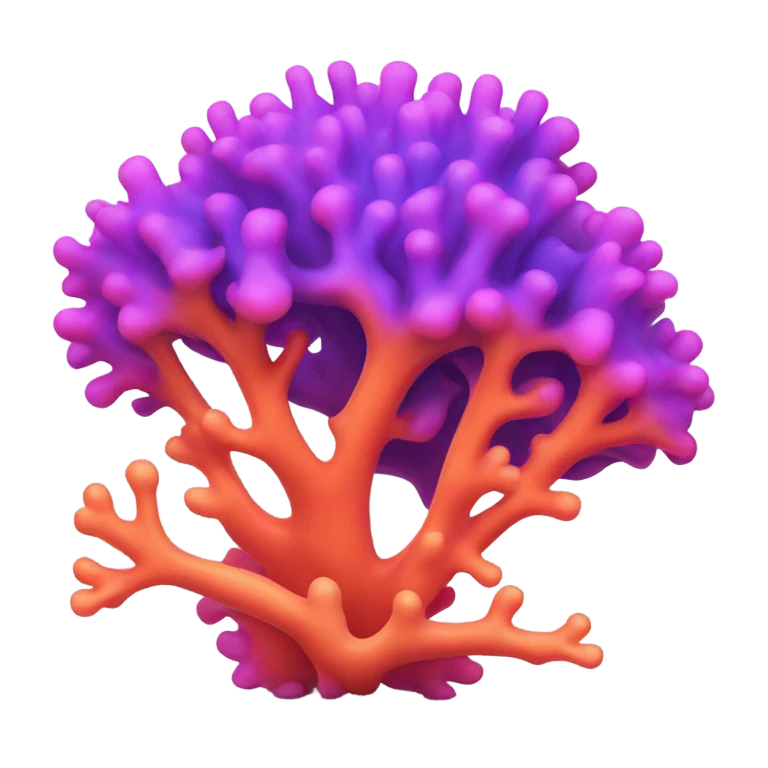 Colourful Coral emoji