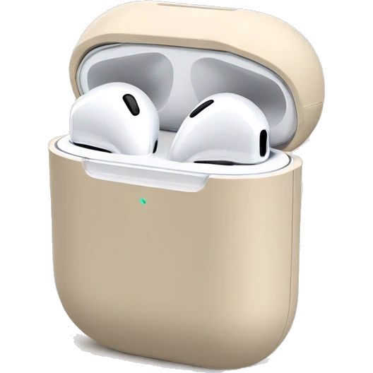 Beige coloured AirPod max headphones no human  emoji