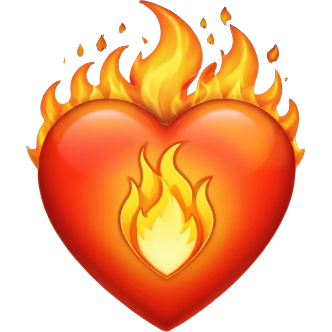 fire heart  emoji