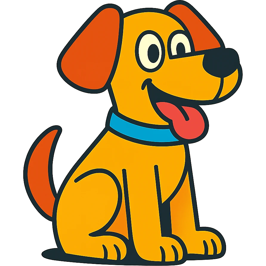 cartoon dog emoji
