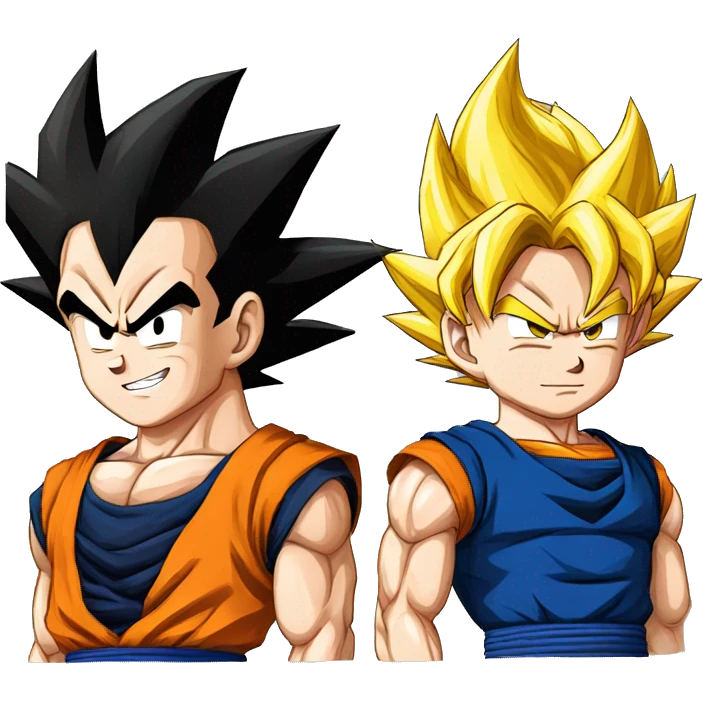 Goku et vegeta  emoji