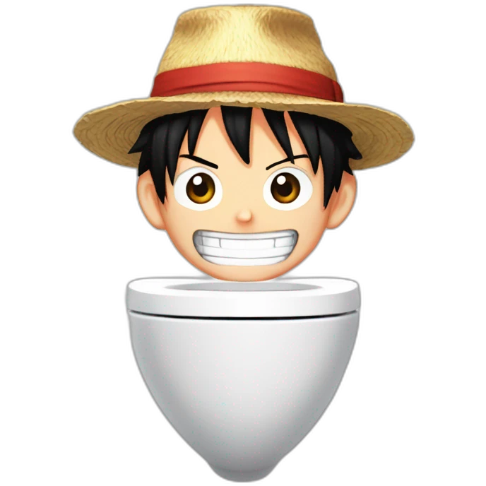 monkey d luffy sur les WC emoji