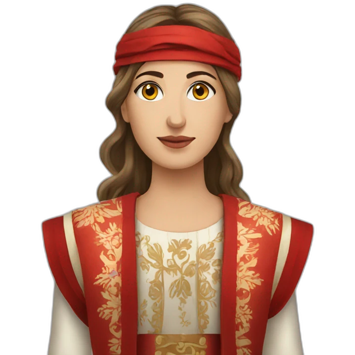 Albanian traditional clothes emoji