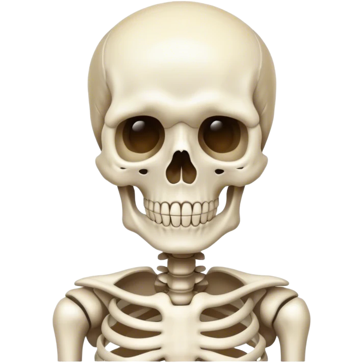 The skeleton that says silent emoji