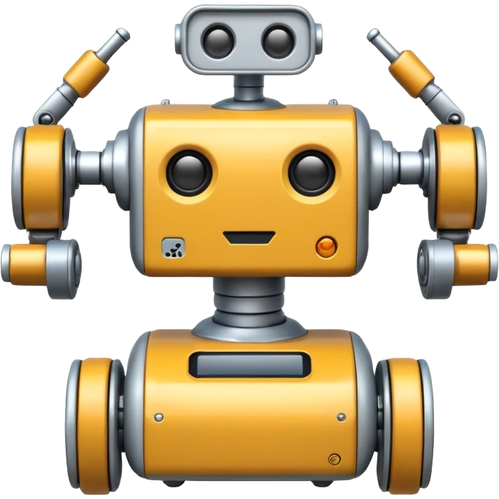 create a realistic emoji showing logistic robots emoji