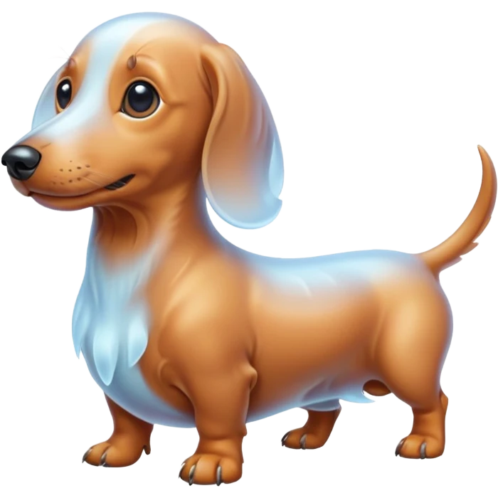 A ghost dachshund  emoji