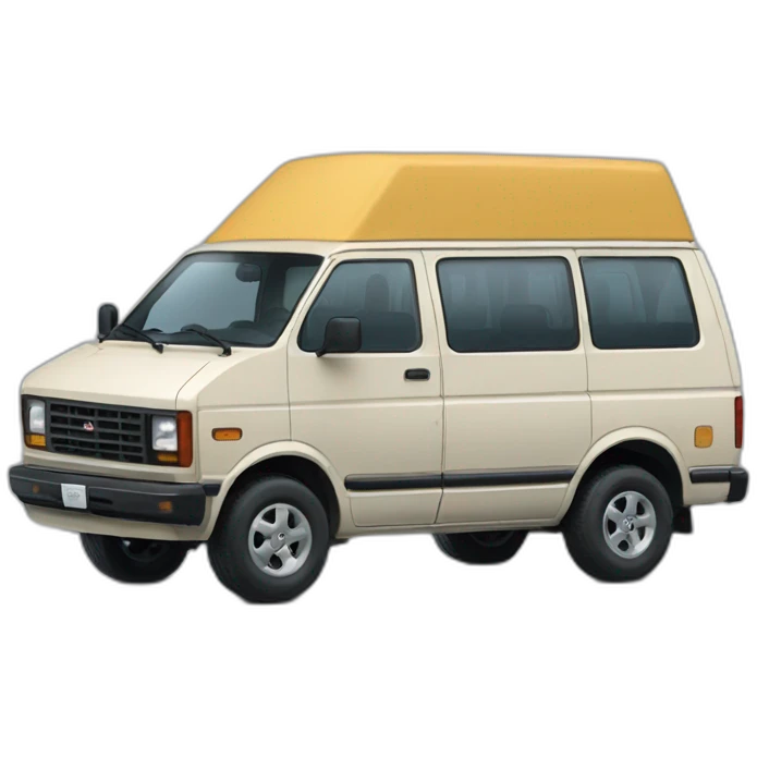 NISSAN 1986 STANZA Blue van van emoji