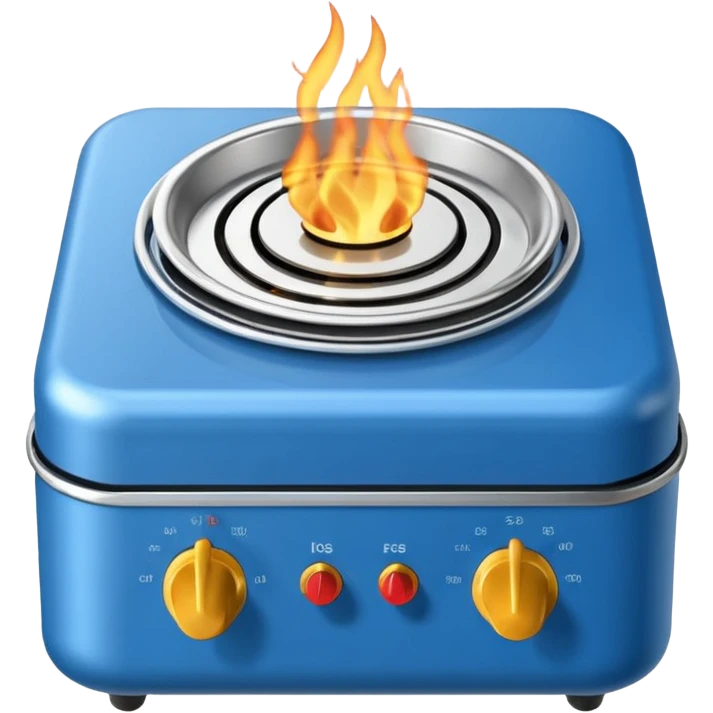 blue portable stove emoji