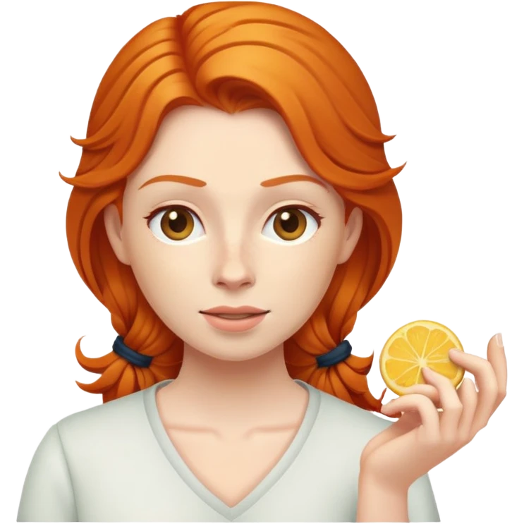 ginger woman doing something emoji