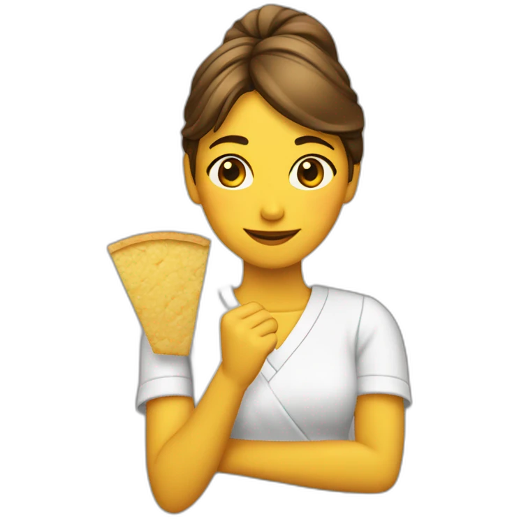 chica con abanico en la mano emoji