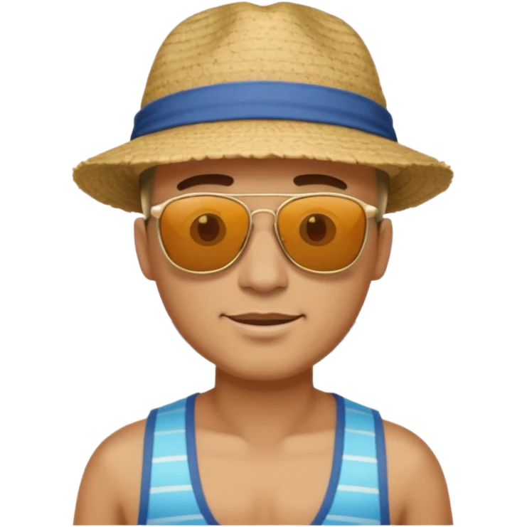 man on beach emoji