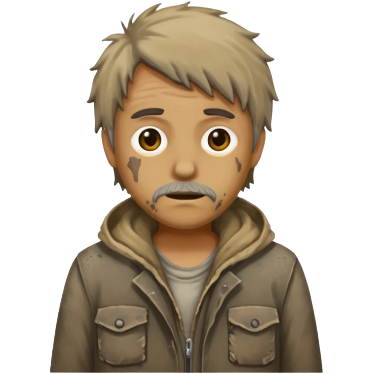 ugly homeless person emoji