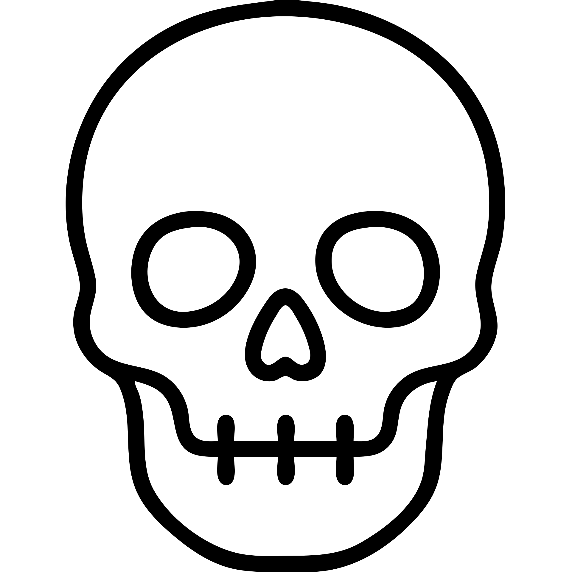 outlined skull icon emoji