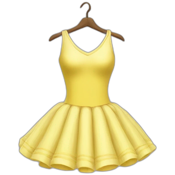 Chat robe ballet jaune emoji