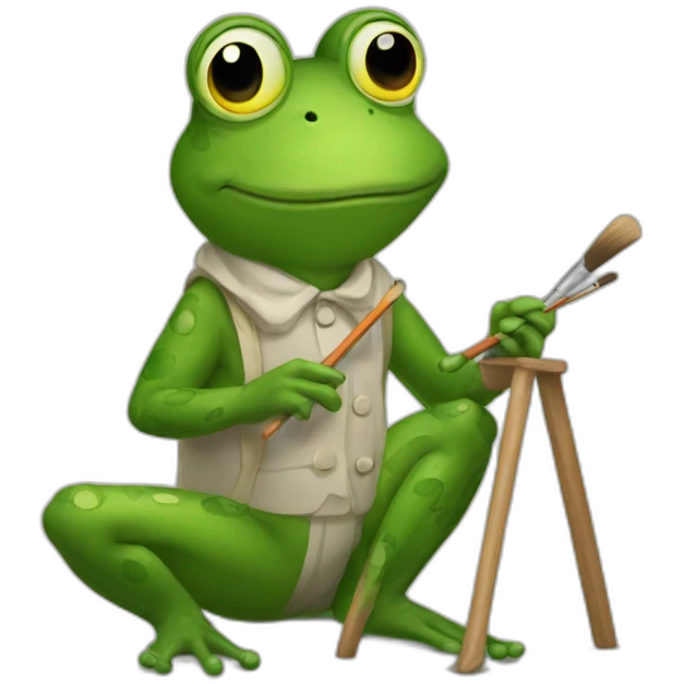 frog painter emoji