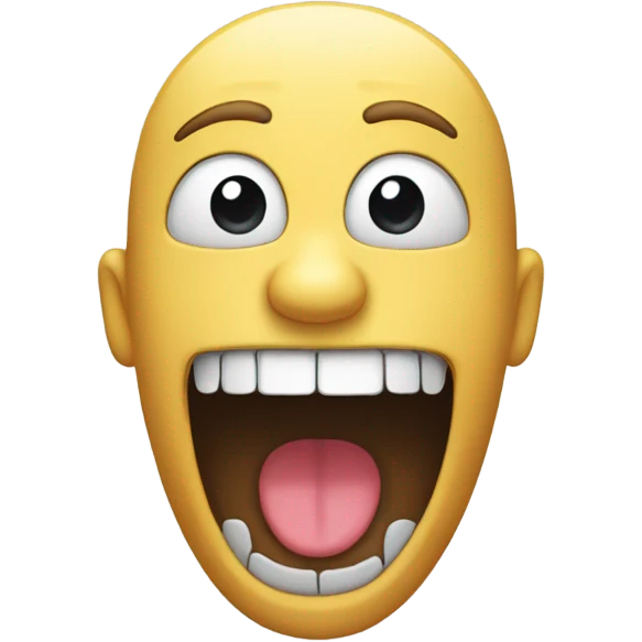 emoji with its mouth open and hands over it face emoji