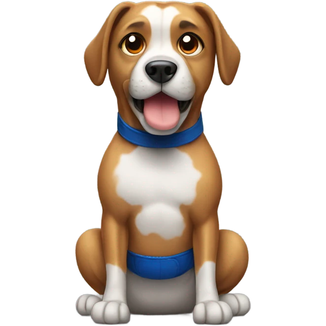 Dog boxing emoji