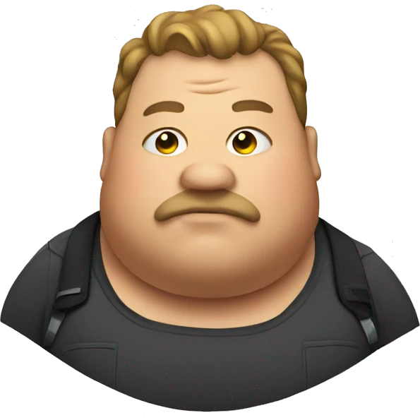 Fat man  emoji