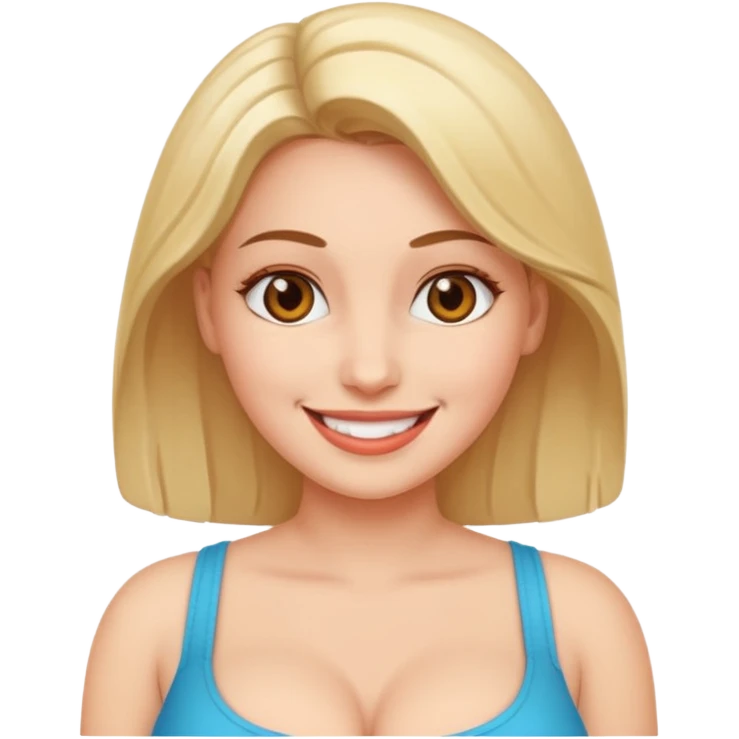Naked women with boobs emoji