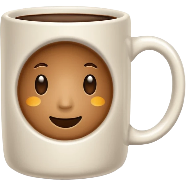no face basic white mug in coffee emoji