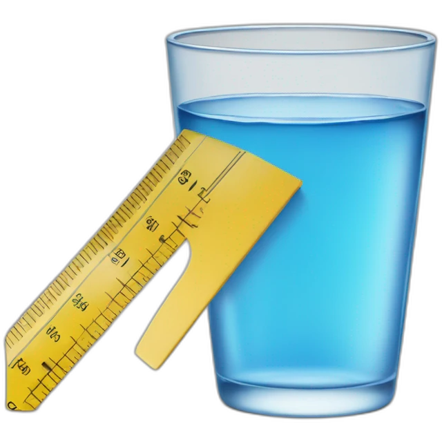 measure-water-with-yellow-ruler emoji