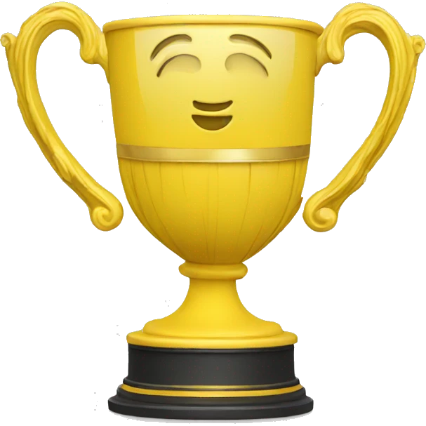 victory cup in yellow emoji
