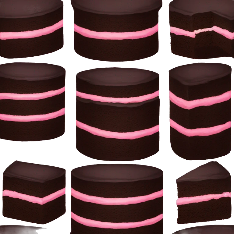 black cake emoji