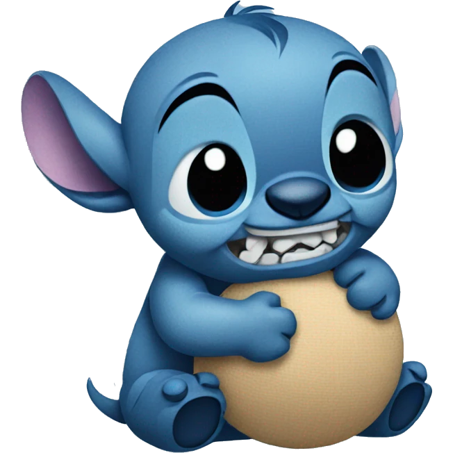 Stitch hugging  emoji