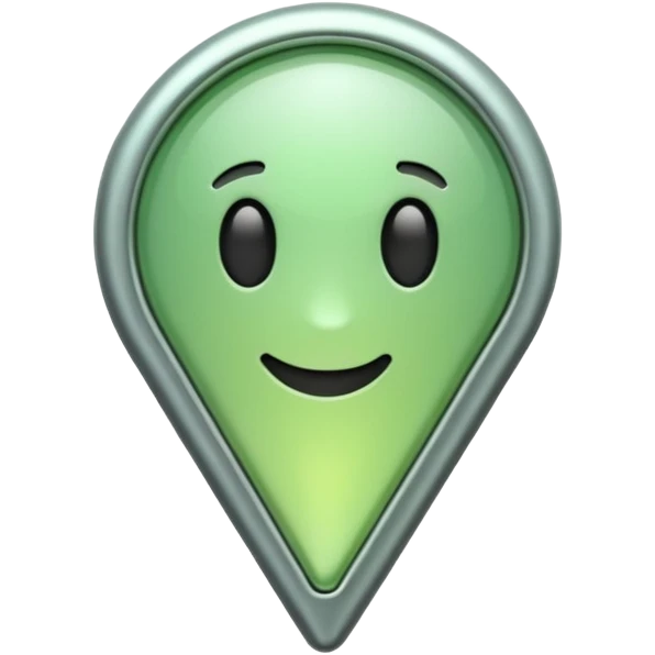 pin, pnned, light green emoji