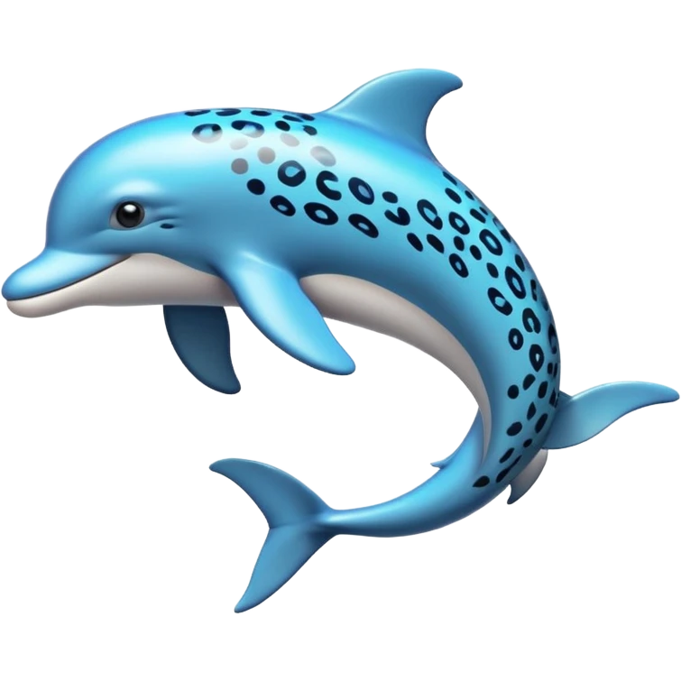 leopard print on a dolphin  emoji