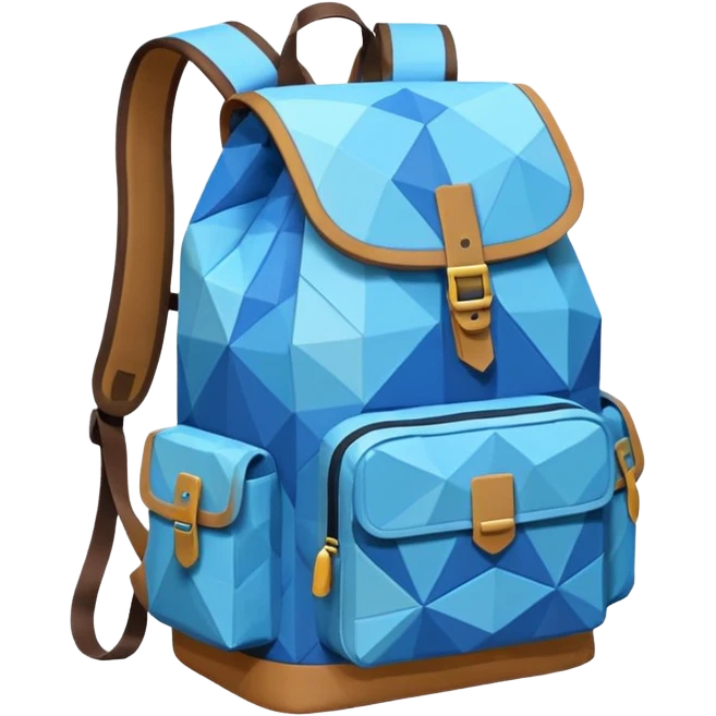backpackk emoji low poly  emoji