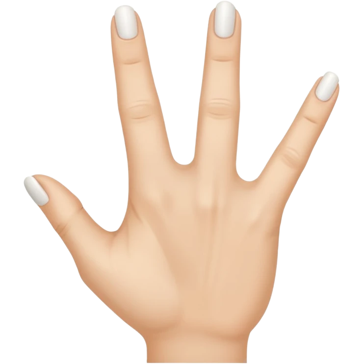 Solid White color Shh finger and hand emoji emoji