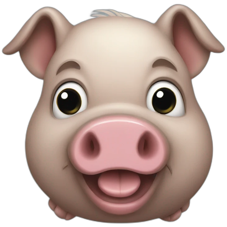 Black pig emoji