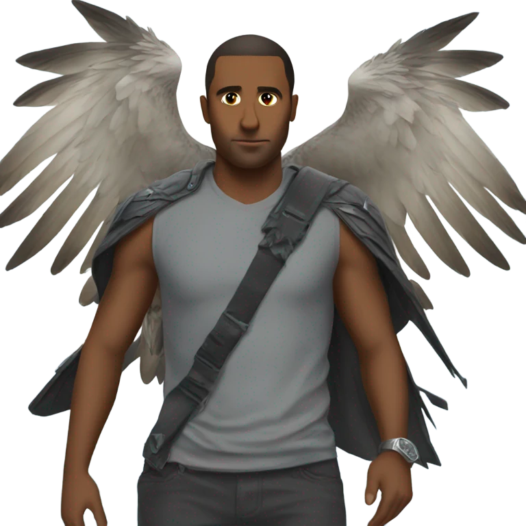 Falcon carrying a lambo with its talons emoji