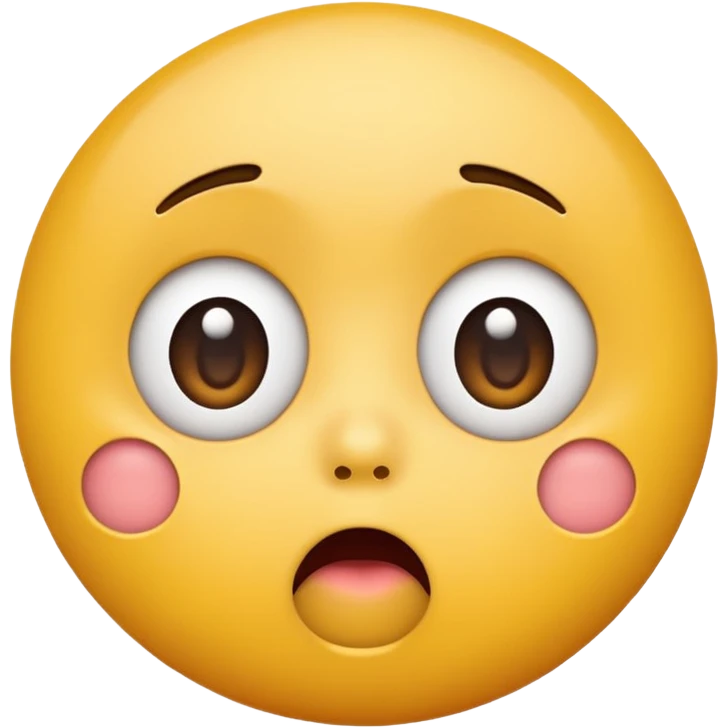 surprised face yellow round emoji emoji