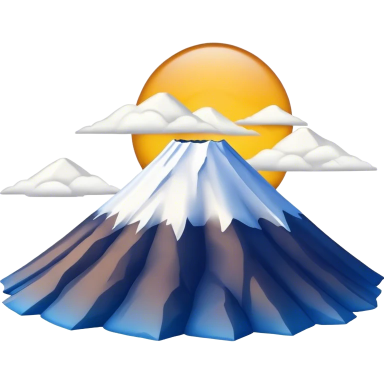 Cinematic Realistic Mount Fuji Emoji  emoji