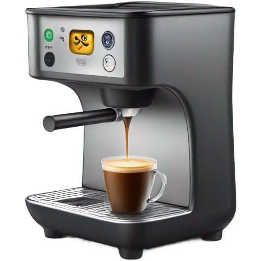 Mini coffee machine mini emoji