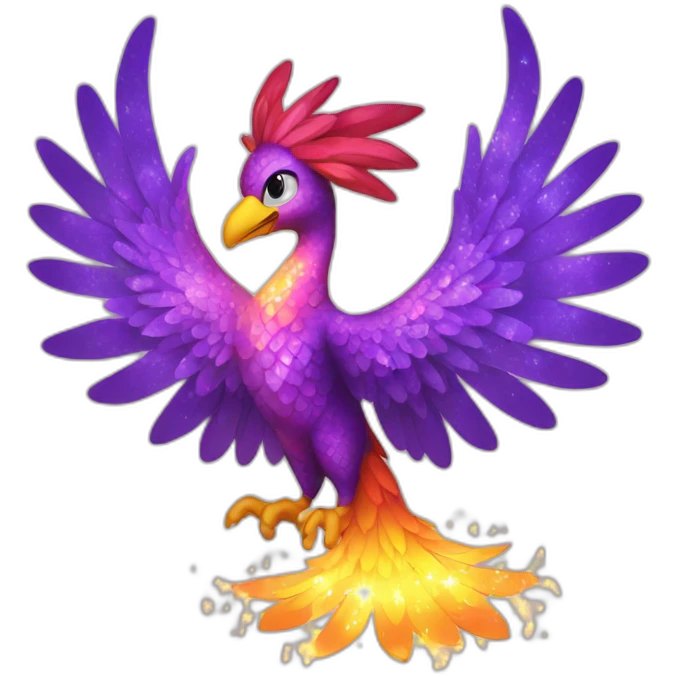 phoenix with sparkles emoji