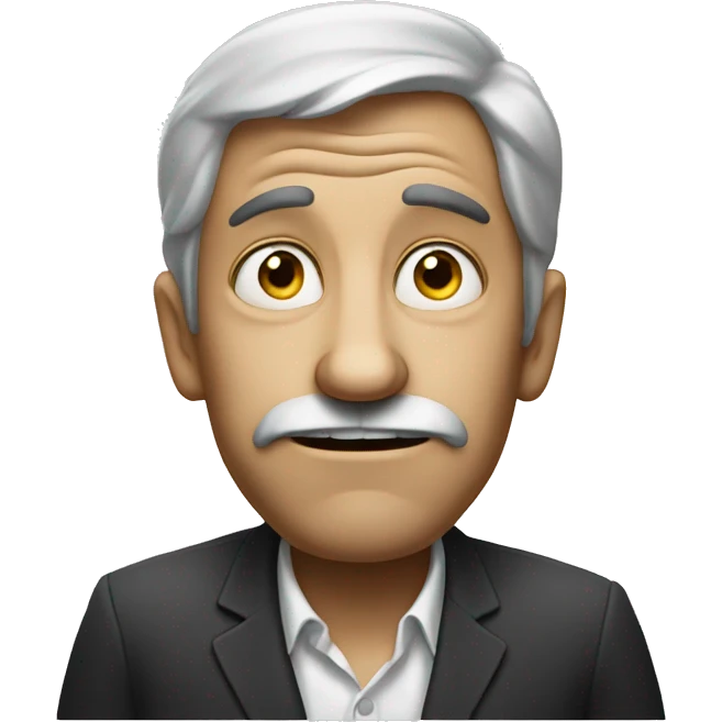 Greedy man with big nose emoji