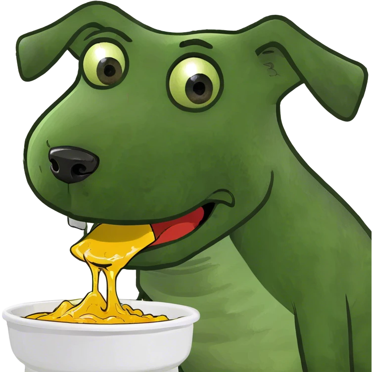 dog eating pee emoji