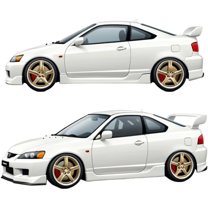 white honda ek coupe emoji