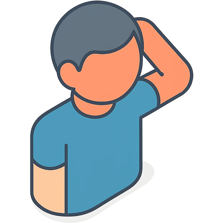 человек чешет затылок emoji