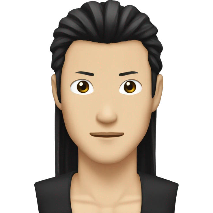 Men gangster keisuke baji with long black hair  without hat emoji